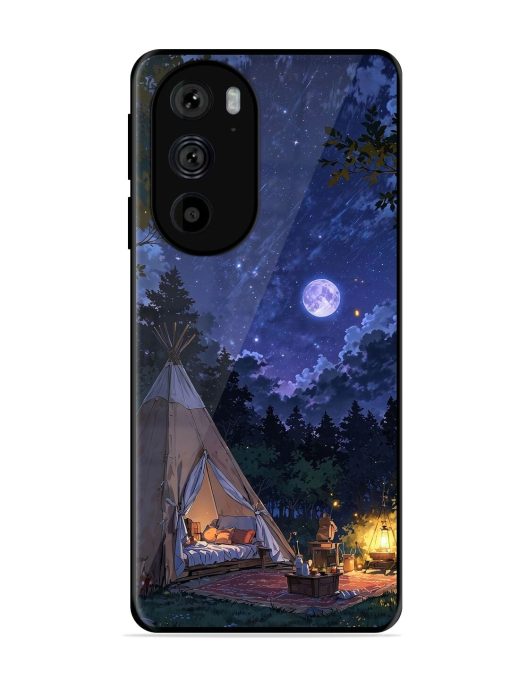 Moonlight Camping Glossy Soft Edge Case for Motorola Edge 30 Pro Chachhi