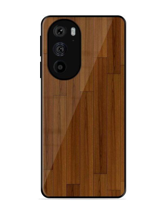 Warm Woodgrain Glossy Soft Edge Case for Motorola Edge 30 Pro