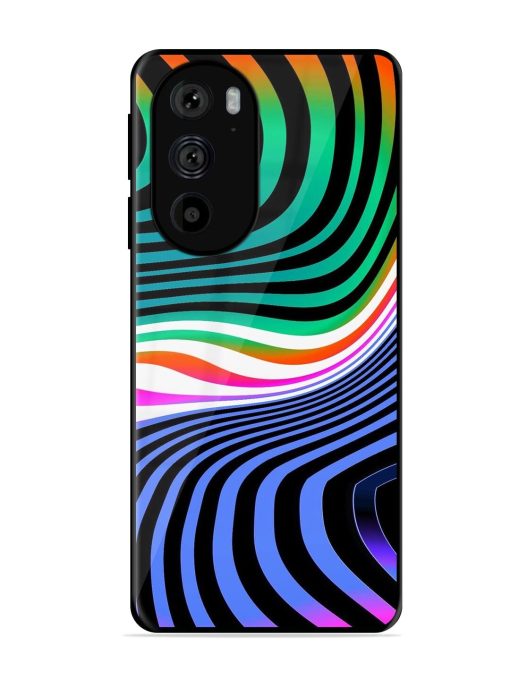 Psychedelic Waves Glossy Soft Edge Case for Motorola Edge 30 Pro Chachhi