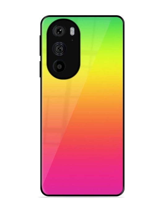 Rainbow Gradient Glossy Soft Edge Case for Motorola Edge 30 Pro Chachhi