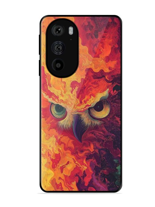 Fiery Owl Glossy Soft Edge Case for Motorola Edge 30 Pro Chachhi