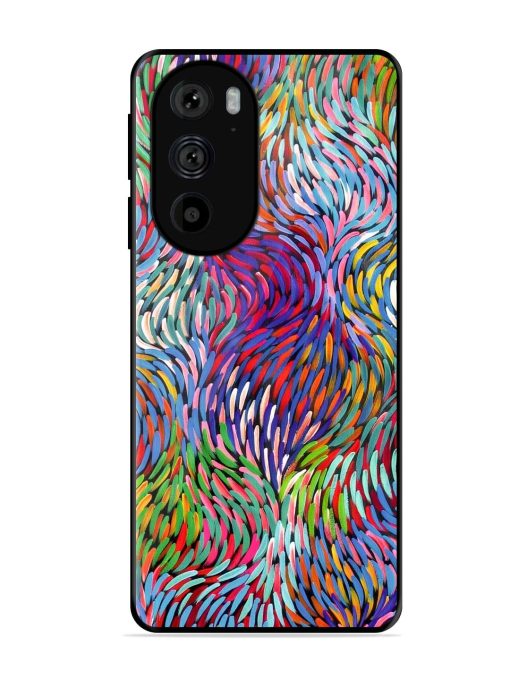 Vibrant Waves Glossy Soft Edge Case for Motorola Edge 30 Pro Chachhi