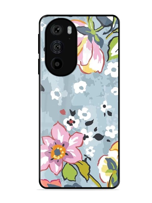 Floral Fantasy Glossy Soft Edge Case for Motorola Edge 30 Pro Chachhi