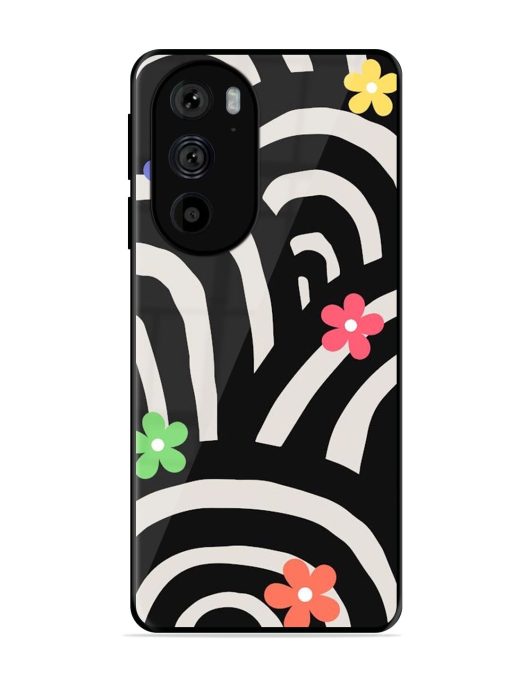 Rainbow Arcs Glossy Soft Edge Case for Motorola Edge 30 Pro Chachhi