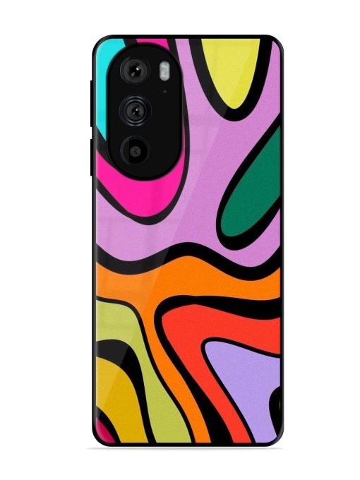 Groovy Swirls Glossy Soft Edge Case for Motorola Edge 30 Pro Chachhi