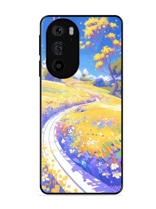 Vibrant Spring Meadow Glossy Soft Edge Case for Motorola Edge 30 Pro Chachhi