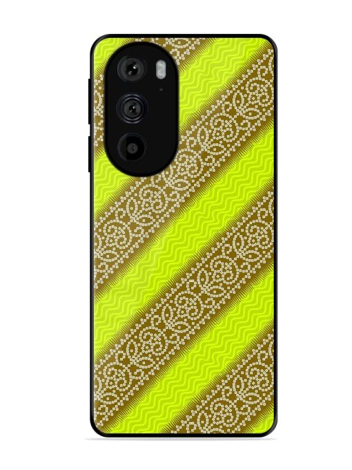 Golden Bandana Bliss Glossy Soft Edge Case for Motorola Edge 30 Pro Chachhi