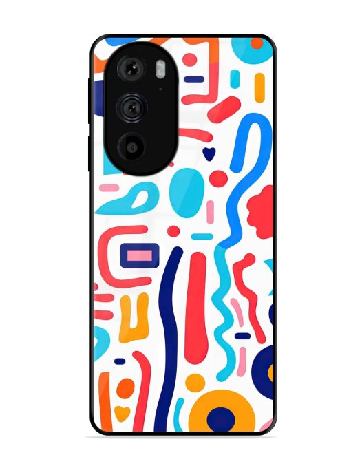 Whimsical Doodle Chaos Glossy Soft Edge Case for Motorola Edge 30 Pro Chachhi