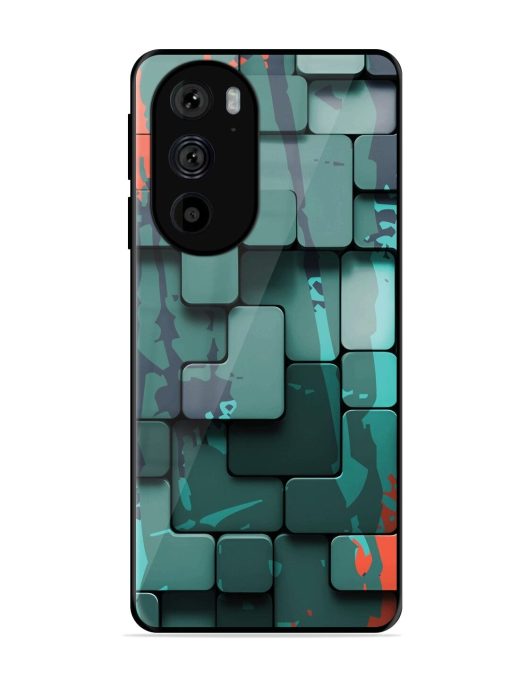 Abstract Geometric Mosaic Glossy Soft Edge Case for Motorola Edge 30 Pro Chachhi