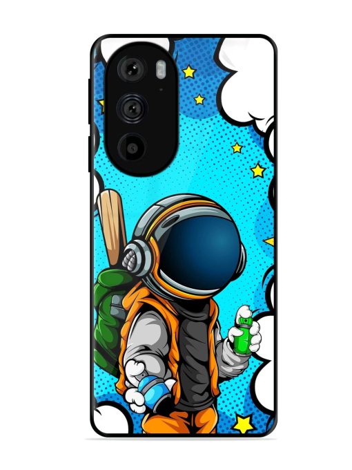 Space Graffiti Artist Glossy Soft Edge Case for Motorola Edge 30 Pro Chachhi