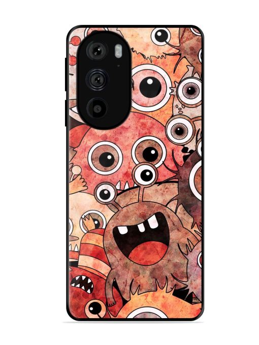 Monster Mash Glossy Soft Edge Case for Motorola Edge 30 Pro Chachhi