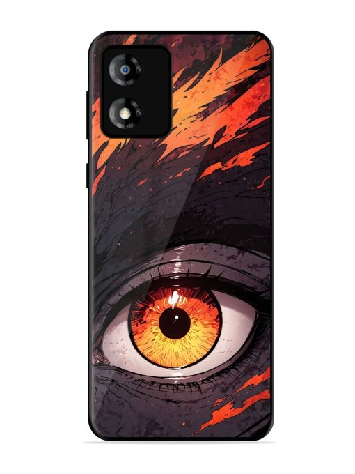 Inferno Gaze Glossy Soft Edge Case for Motorola Moto E13 Chachhi