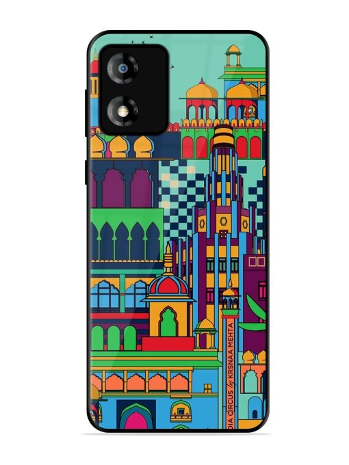 Indian Tapestry Glossy Soft Edge Case for Motorola Moto E13 Chachhi