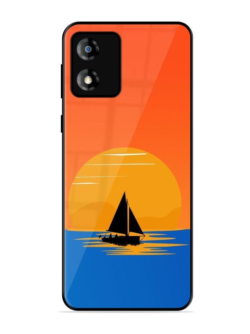 Sunset Sail Glossy Soft Edge Case for Motorola Moto E13 Chachhi