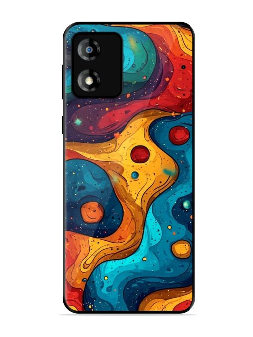 Cosmic Swirl Glossy Soft Edge Case for Motorola Moto E13 Chachhi