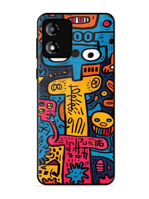 Doodletopia Glossy Soft Edge Case for Motorola Moto E13 Chachhi