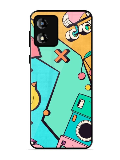 Retro Remix Glossy Soft Edge Case for Motorola Moto E13 Chachhi