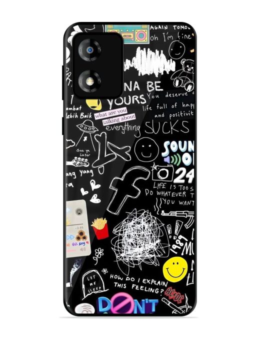 Doodle Diary Glossy Soft Edge Case for Motorola Moto E13 Chachhi