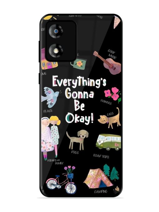 Everything'S Gonna Be Okay Glossy Soft Edge Case for Motorola Moto E13