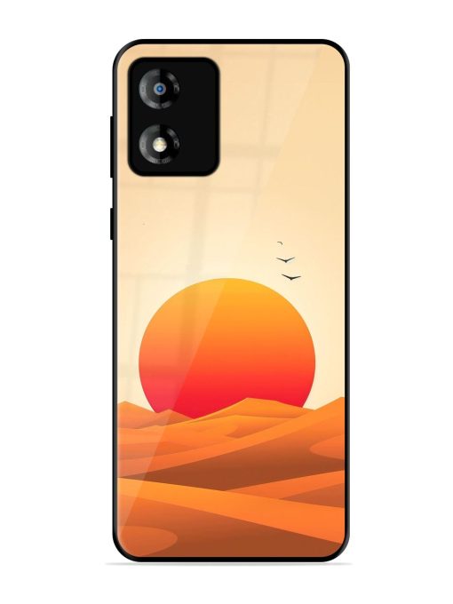 Desert Sunset Glossy Soft Edge Case for Motorola Moto E13 Chachhi