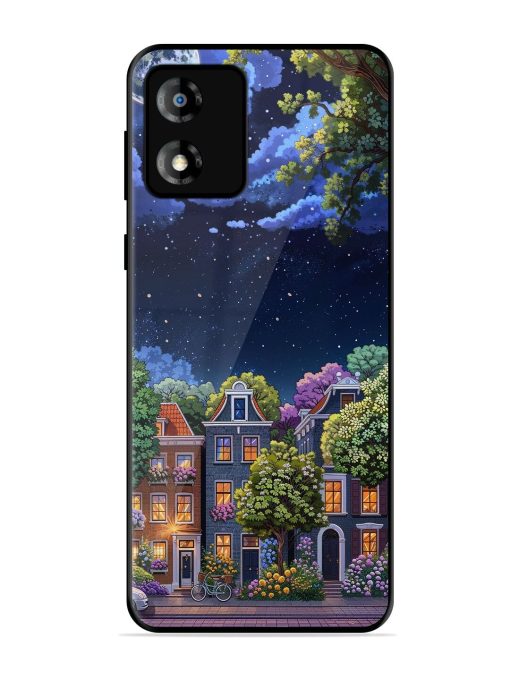 Moonlit Streets Glossy Soft Edge Case for Motorola Moto E13 Chachhi