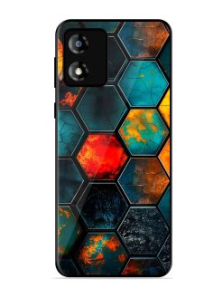 Hexagon Hive Glossy Soft Edge Case for Motorola Moto E13
