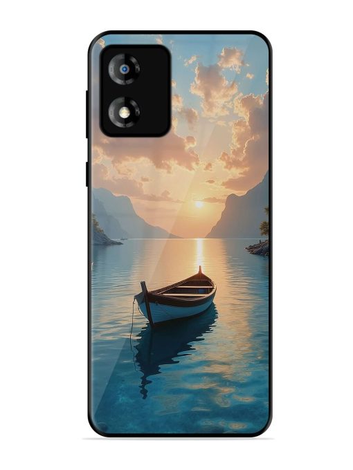 Serene Sunset Glossy Soft Edge Case for Motorola Moto E13 Chachhi