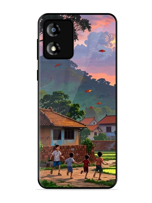 Sunset Play Glossy Soft Edge Case for Motorola Moto E13 Chachhi