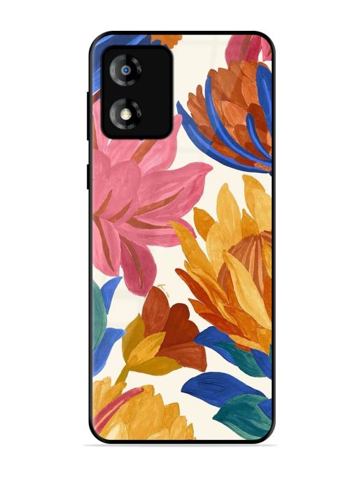 Blooming Tapestry Glossy Soft Edge Case for Motorola Moto E13