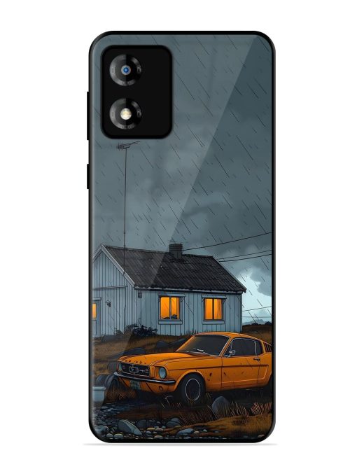 Rainy Day Retreat Glossy Soft Edge Case for Motorola Moto E13 Chachhi