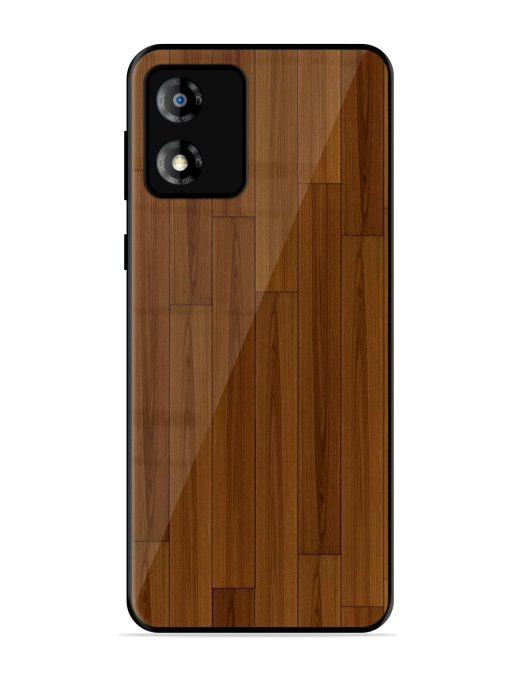 Warm Woodgrain Glossy Soft Edge Case for Motorola Moto E13 Chachhi