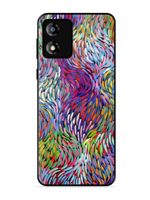 Vibrant Waves Glossy Soft Edge Case for Motorola Moto E13 Chachhi