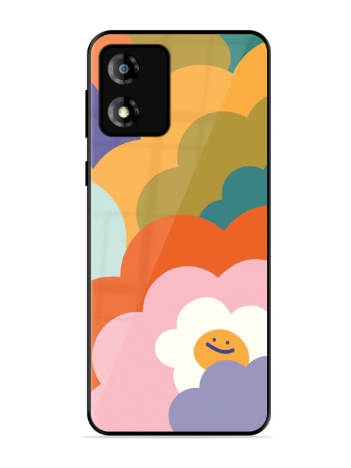 Happy Flower Power Glossy Soft Edge Case for Motorola Moto E13