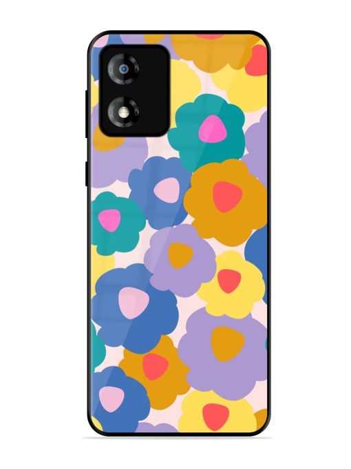 Flower Power Glossy Soft Edge Case for Motorola Moto E13 Chachhi