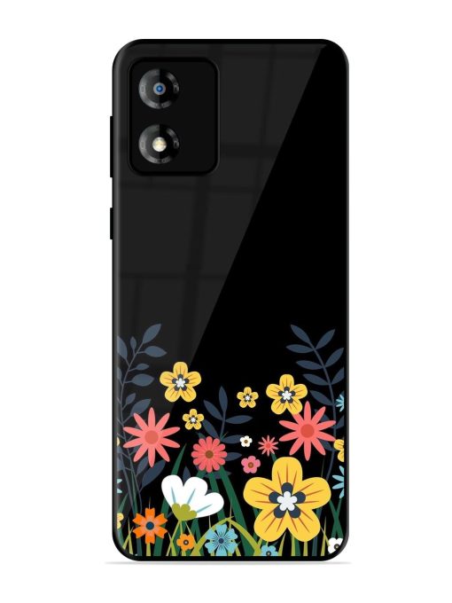 Floral Night Sky Glossy Soft Edge Case for Motorola Moto E13 Chachhi