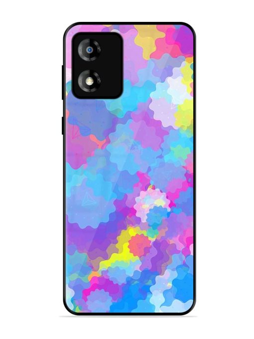 Psychedelic Cloud Burst Glossy Soft Edge Case for Motorola Moto E13 Chachhi