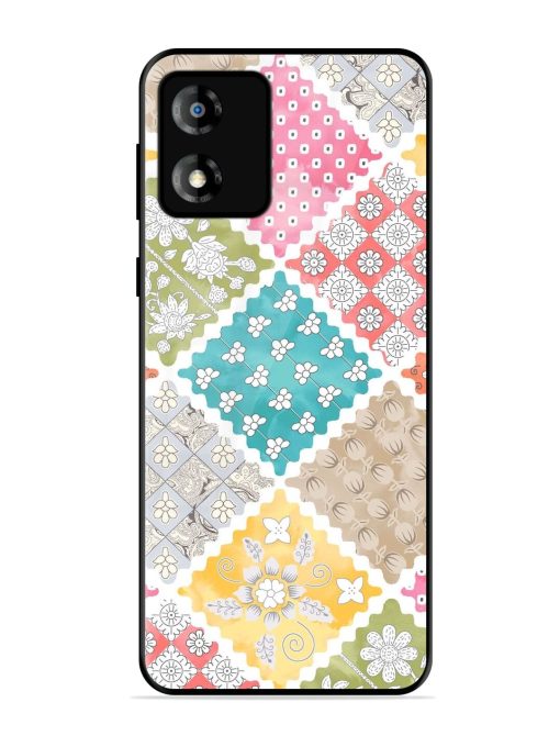 Patchwork Dreamscape Glossy Soft Edge Case for Motorola Moto E13 Chachhi