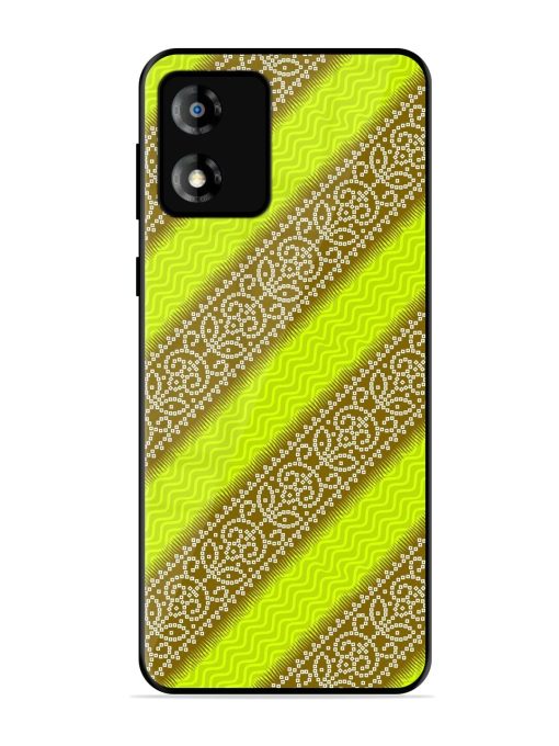 Golden Bandana Bliss Glossy Soft Edge Case for Motorola Moto E13 Chachhi