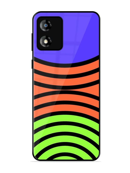 Psychedelic Stripe Symphony Glossy Soft Edge Case for Motorola Moto E13