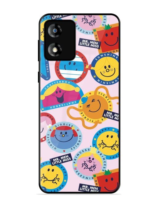 Whimsical Mr. Men & Little Miss Glossy Soft Edge Case for Motorola Moto E13 Chachhi