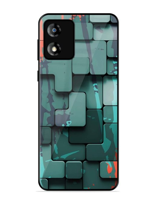 Abstract Geometric Mosaic Glossy Soft Edge Case for Motorola Moto E13 Chachhi