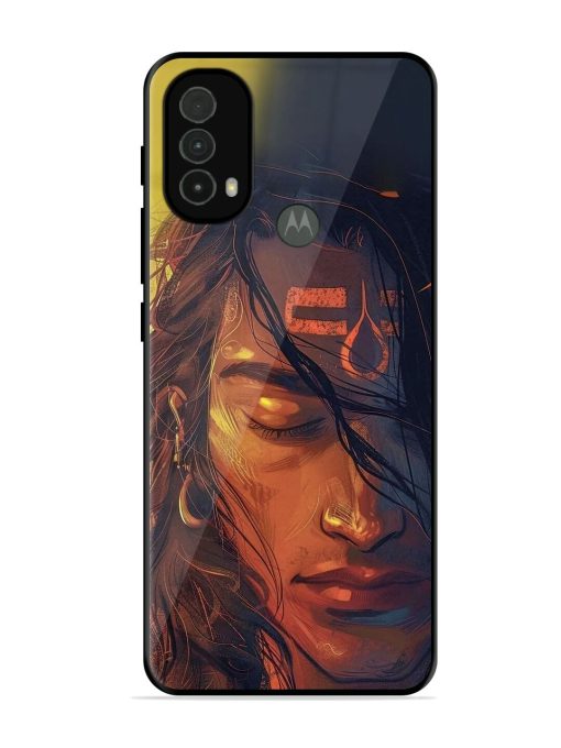 Tranquil Shiva Glossy Soft Edge Case for Motorola Moto E40 Chachhi