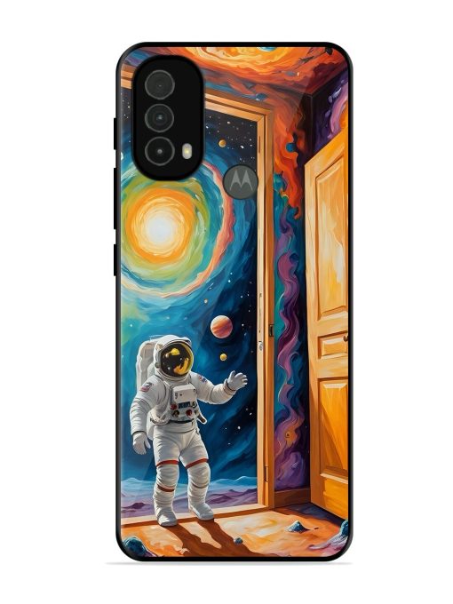 Artistic Space Glossy Soft Edge Case for Motorola Moto E40 Chachhi