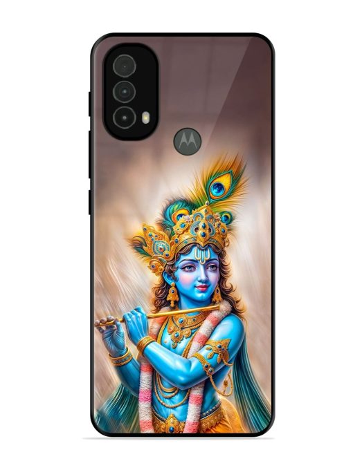 Divine Krishna Glossy Soft Edge Case for Motorola Moto E40 Chachhi