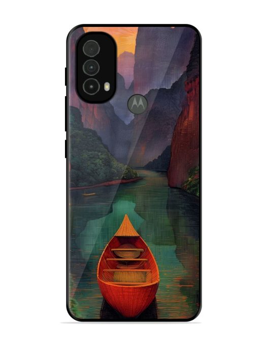 Serene Passage Glossy Soft Edge Case for Motorola Moto E40 Chachhi