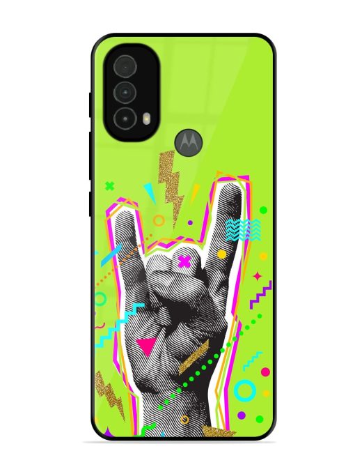 Neon Rock Glossy Soft Edge Case for Motorola Moto E40 Chachhi