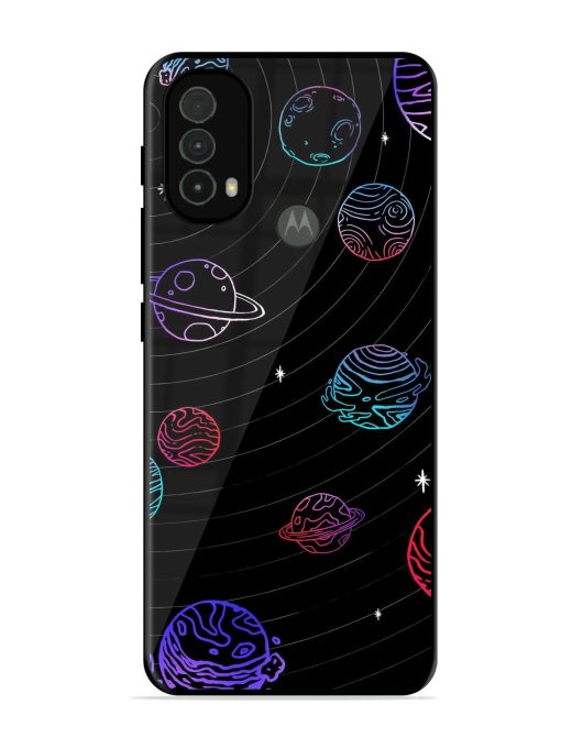 Cosmic Ballet Glossy Soft Edge Case for Motorola Moto E40 Chachhi