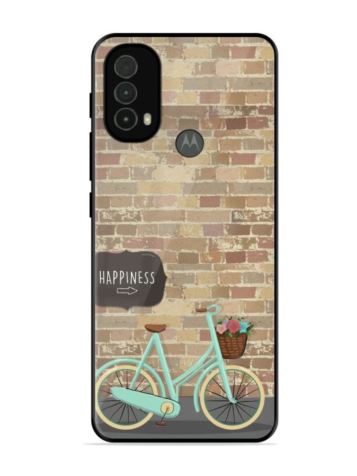 Pedaling Towards Happiness Glossy Soft Edge Case for Motorola Moto E40 Chachhi