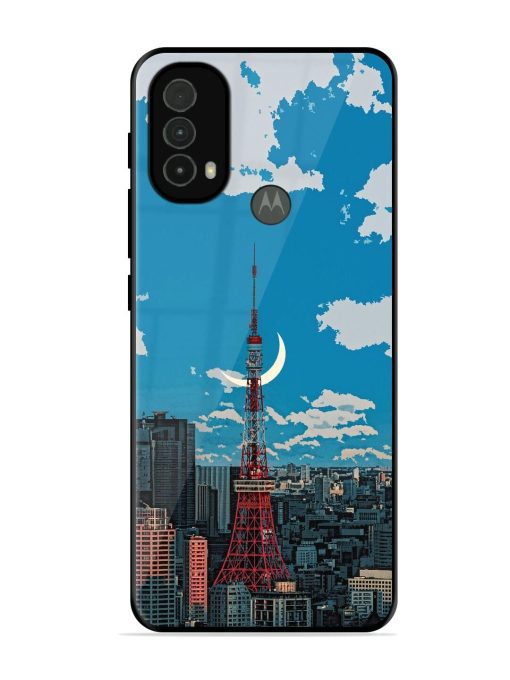 Tokyo Twilight Glossy Soft Edge Case for Motorola Moto E40 Chachhi