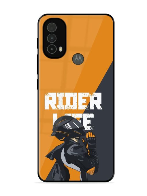 Ride Never Ends Glossy Soft Edge Case for Motorola Moto E40